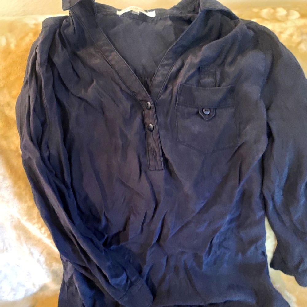 Velvet heart silk shirt